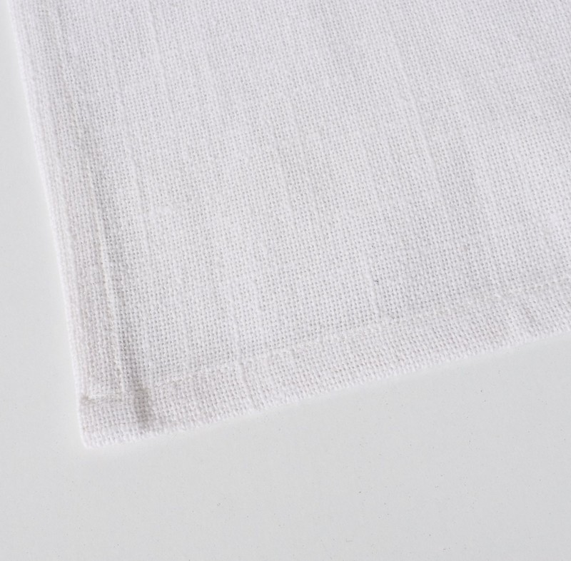 Tovagliolo in cotone bianco, dimensione 40 x 40 cm